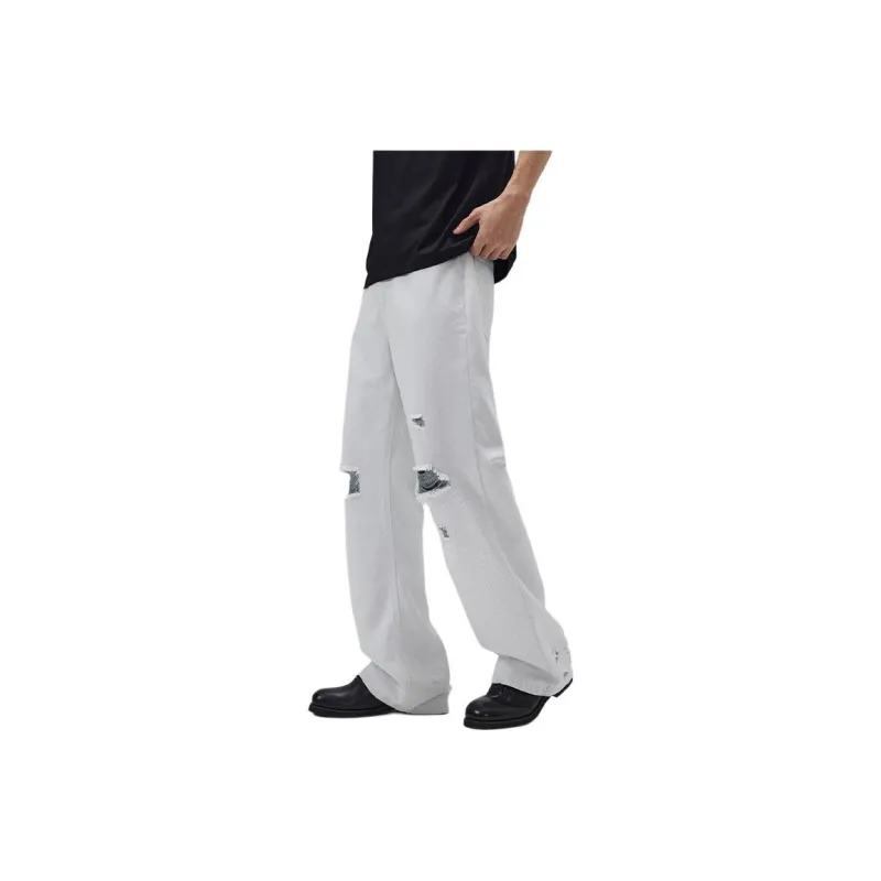 RKVC Jeans Unisex Blue Yarn White-0