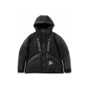 And Wander Panelled Puffer Jacket