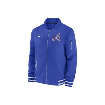 Nike Atlanta Braves Authentic Collection City Connect Game Time Men's Nike Mlb Full Zip Bomber Jacket