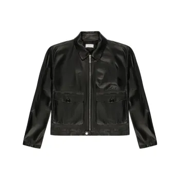 BALLY Leather Jackets Men Black