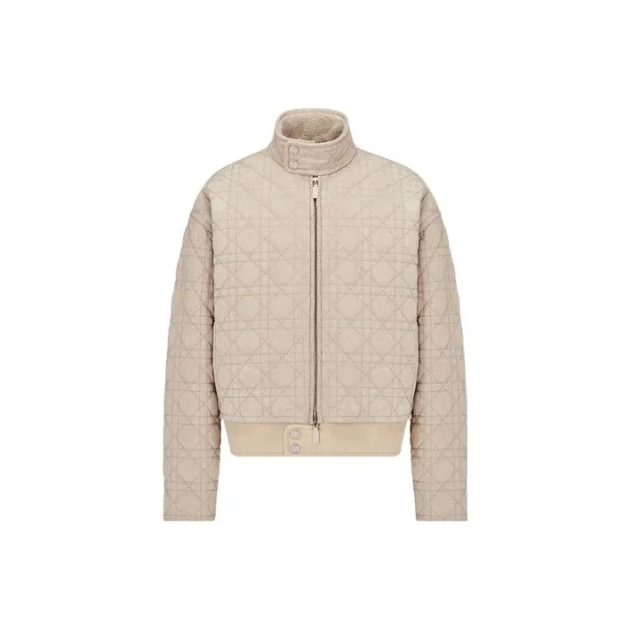 DIOR Leather Jackets Men Beige-0
