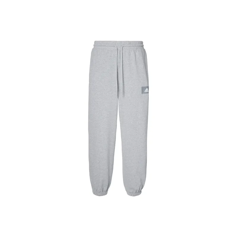 Adidas Knitted Sweatpants Men Medium Heather Gray-0