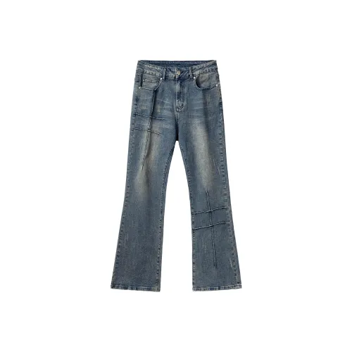 XINYINSU Jeans Unisex Dark Blue