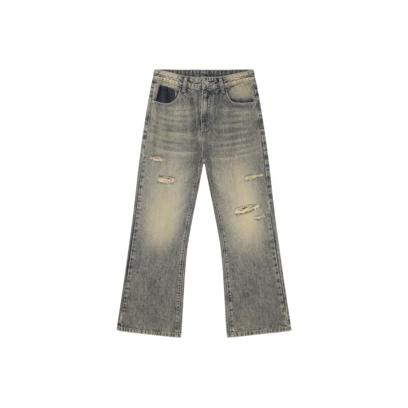 Voguo Relay Bootcut Ripped Jeans Unisex-0