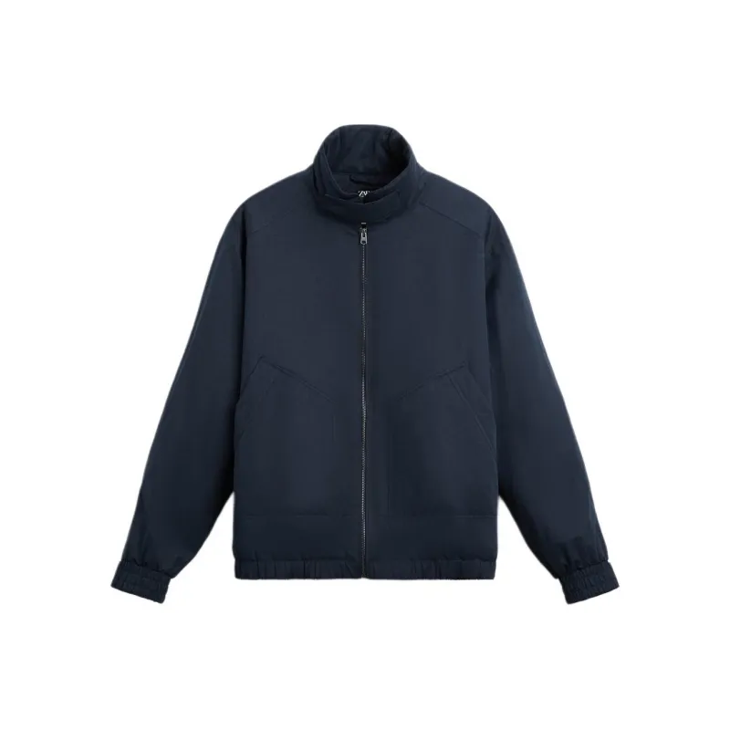 ZARA Puffer Jackets Men Blue-0