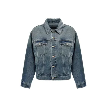 MM6 Maison Margiela Cut Out Denim Jacket