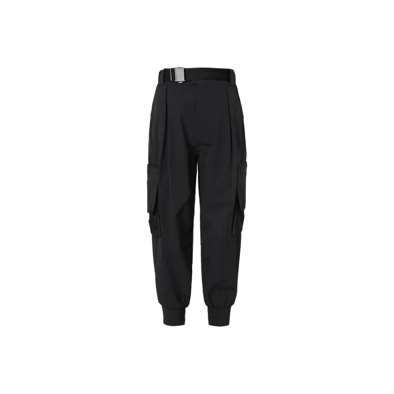 LiNing Sports Fashion Collection Knitted Sweatpants Men Black-0