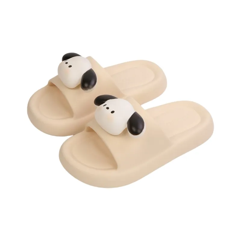 Thin Strips Sandal Slippers Unisex White-4