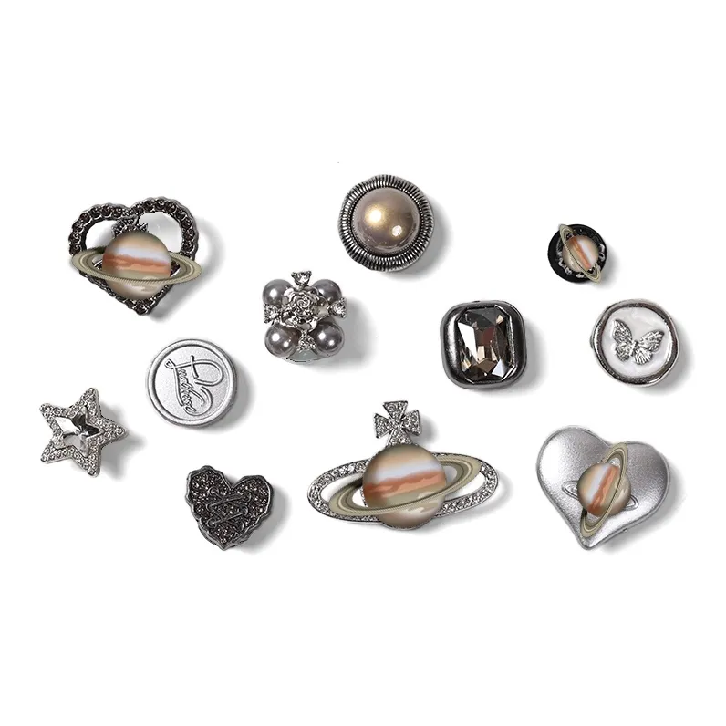 ZUOWEISHIJIA Metal Shoe Accessories Unisex-0