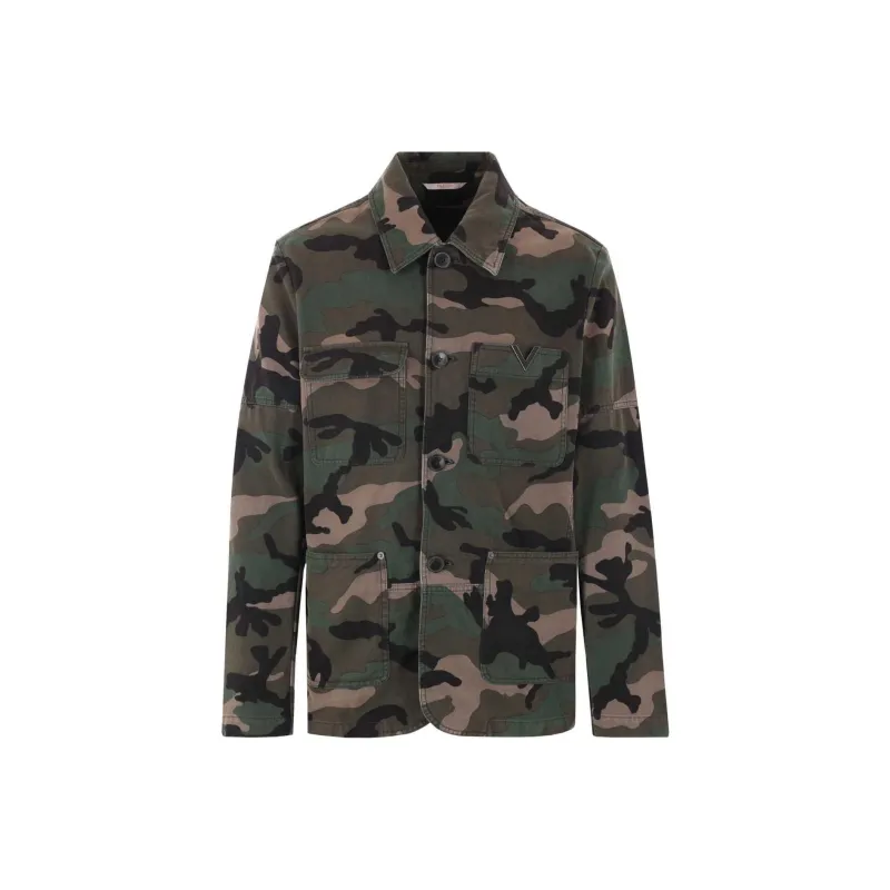 Valentino SS24 Jackets Coats Men's Green-0