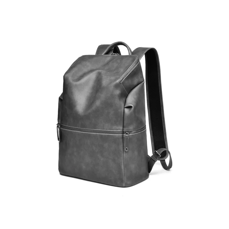 Ceion Keust Oil Wax PU Fabric Backpack Regular Unisex Multicolor-8