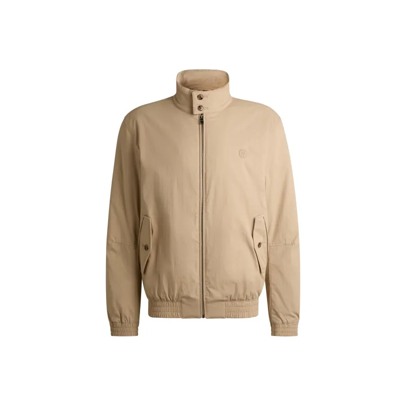 HUGO BOSS Embroidered double B Bomber Jacket-0