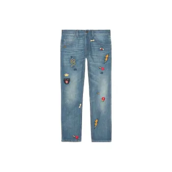 GUCCI Jeans Men Blue