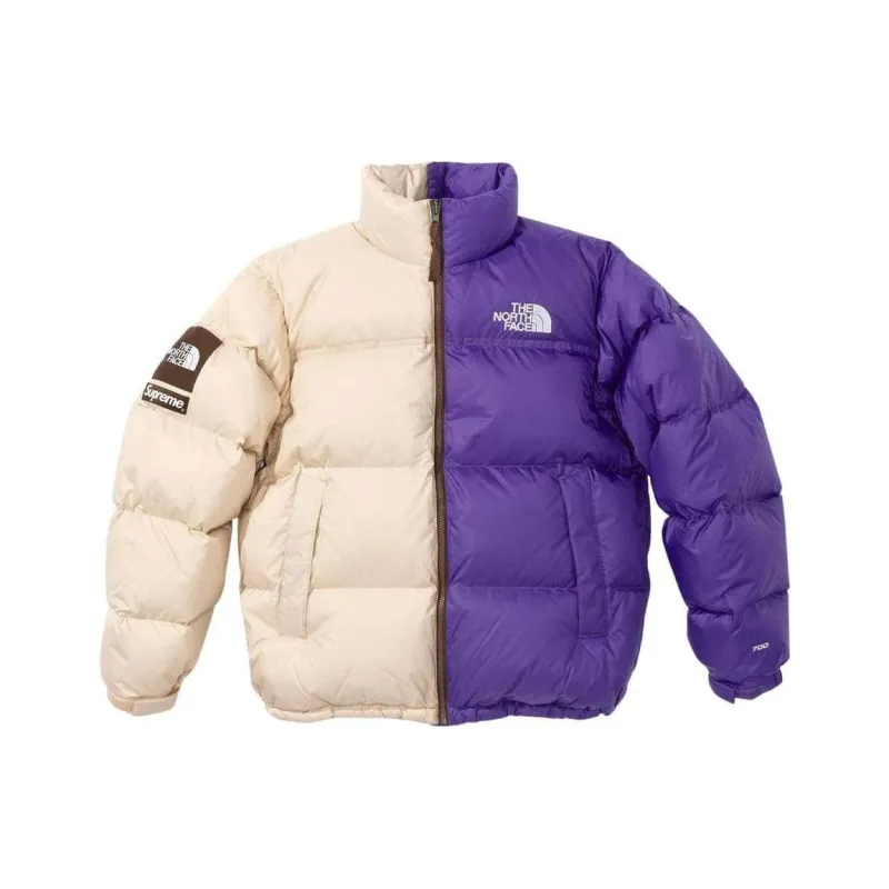 Supreme The North Face Split Nuptse Jacket Woodland-5