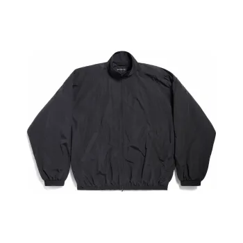 Balenciaga Logo Printed Zip Up Jacket