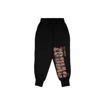LUJIAMEN Knitted Sports Pants Men's Black