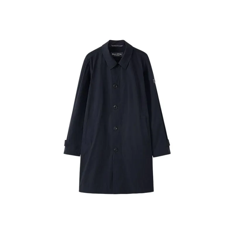 MARC OPOLO Trench Coats Men Black Navy Blue 898-0