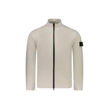 STONE ISLAND Logo Patch Zip Up Cardigan