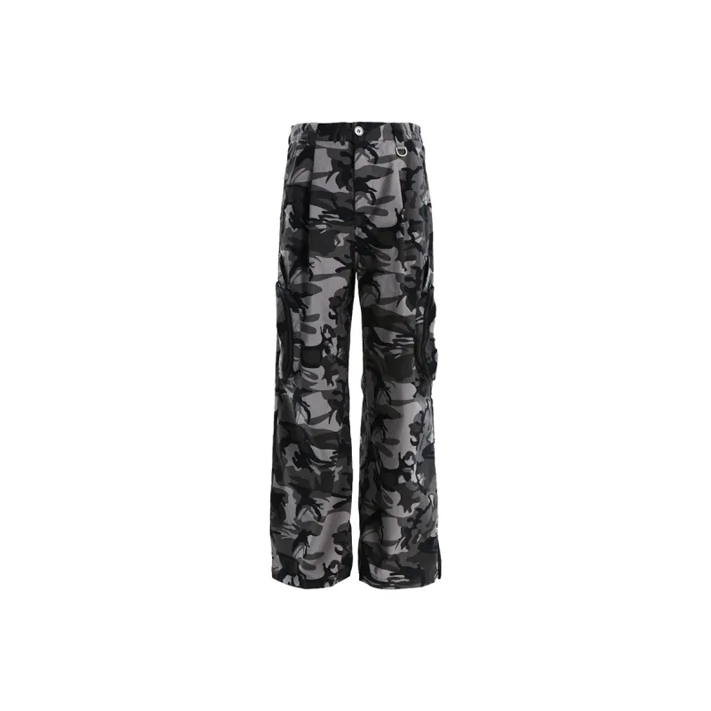 TERRA INCOGNITA Loose Fit Casual Pants Unisex Camouflage-0