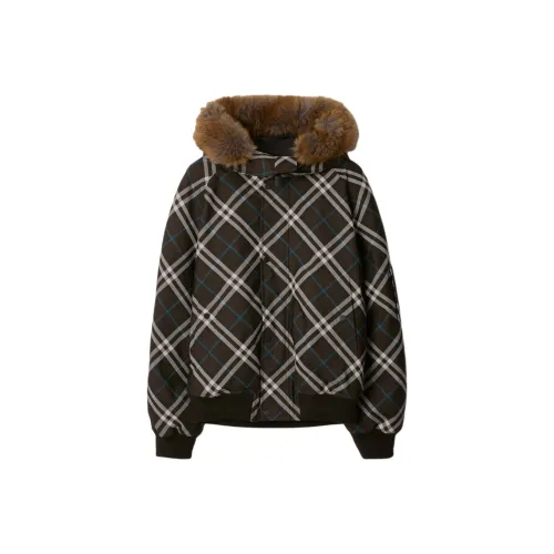 Burberry Checked Hooded Puffer Jacket