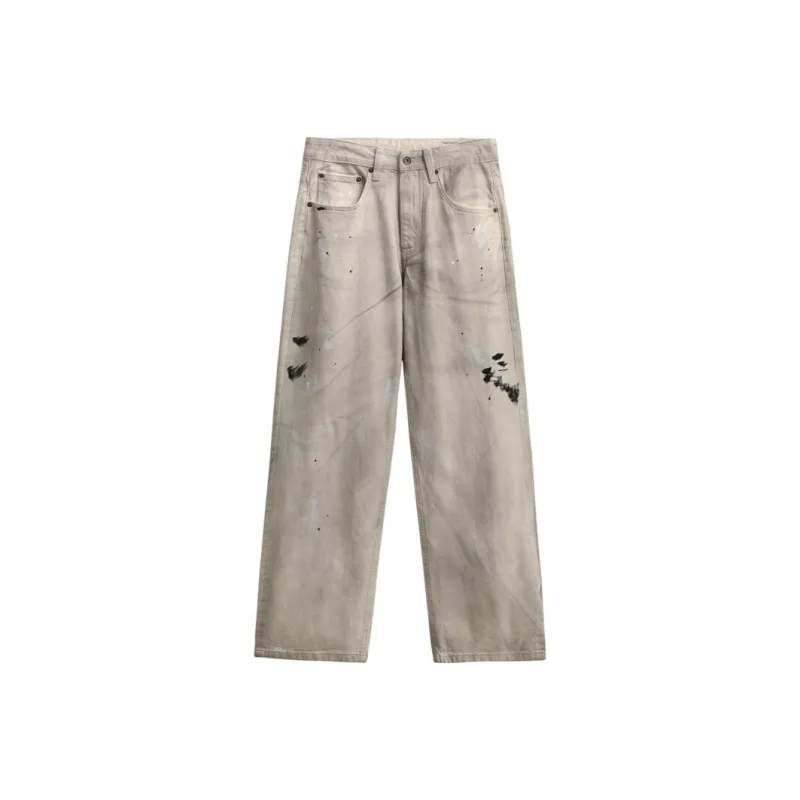 Lulifama Jeans Unisex Dirty White-0