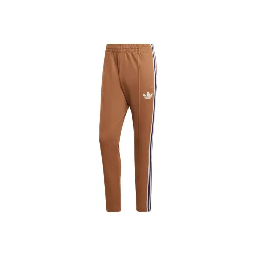 adidas originals Adicolor 70s Striped Track Pants Brown
