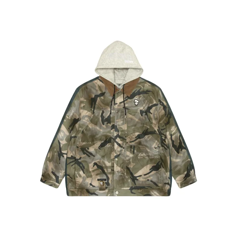 Aape SS24 Jackets Coats Men's Army Green-0