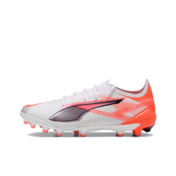 PUMA ULTRA 5 ULTIMATE AG Rubber Short Studs Anti Slip Wear Resistant Soccer Shoes Women's White Red