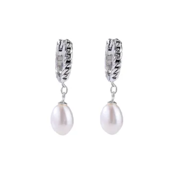 ZHENZHUAOMI Pearl Clip On Earrings Women's