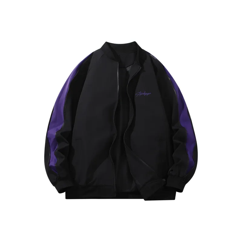 BOTH PLAY Jacket Unisex Black & Neon Green-7