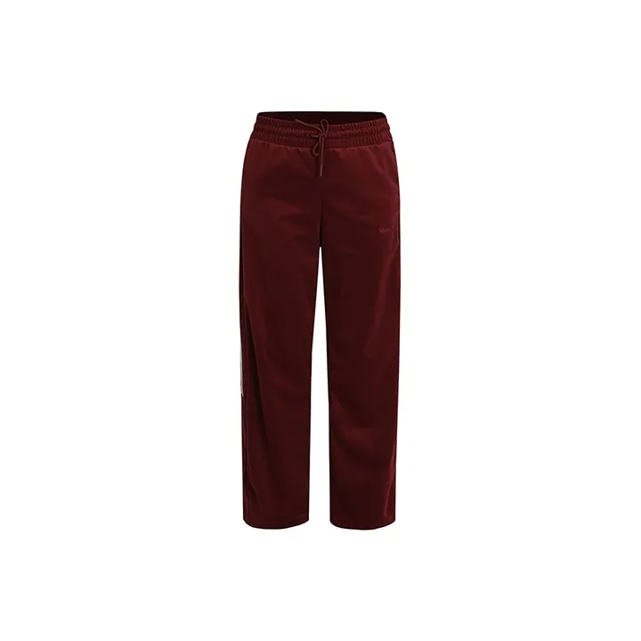 Adidas Neo Straight Casual Pants Women's Red-0