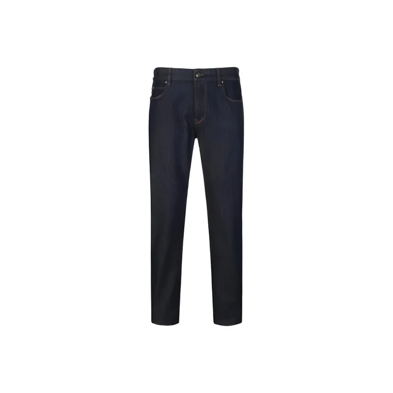 Zzegna SS22 Jeans Men's Dark Blue-0