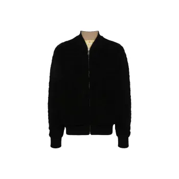 VERSACE Baroque pattern Reversible Bomber Jacket