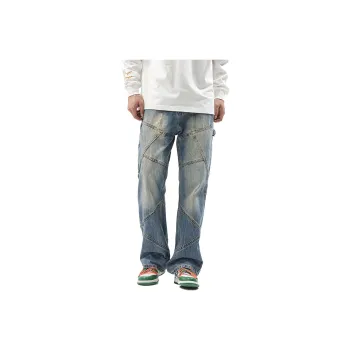 RENBEN Summer Jeans Unisex Vintage Blue