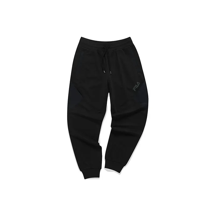 FILA FUSION Knitted Sweatpants Men Chic Black-0