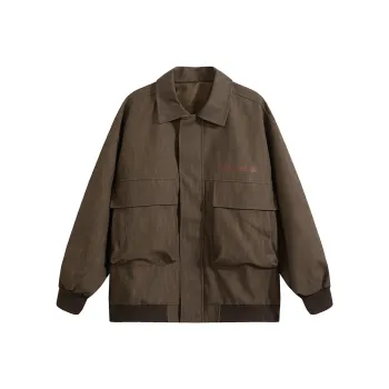 SUPERMOON Leather Jackets Unisex Coffee