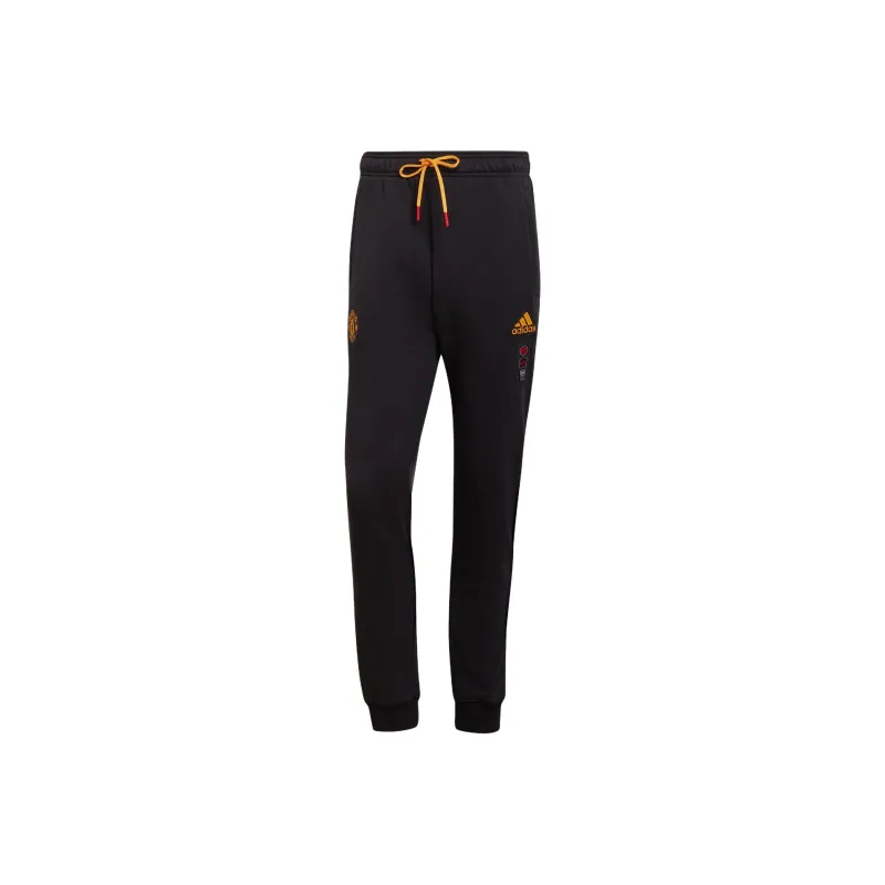 Adidas MANCHESTER UNITED THEATRE OF DREAMS Knitted Sweatpants Men Black-0