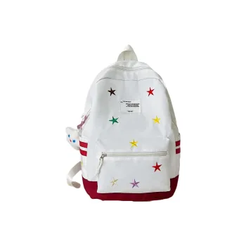 URBAN FOREST Nylon Backpack Unisex Red/Khaki/Blue/Brown/Black
