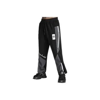 NORVINCY Western Trendy Letter Print Knitted Sweatpants Unisex