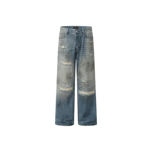 GBXM Jeans Unisex Vintage Blue