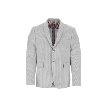 THOM BROWNE Striped Single Breasted Blazer