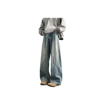 Children Of Huaxia 2025 Spring And Summer Jeans Men's Light Blue