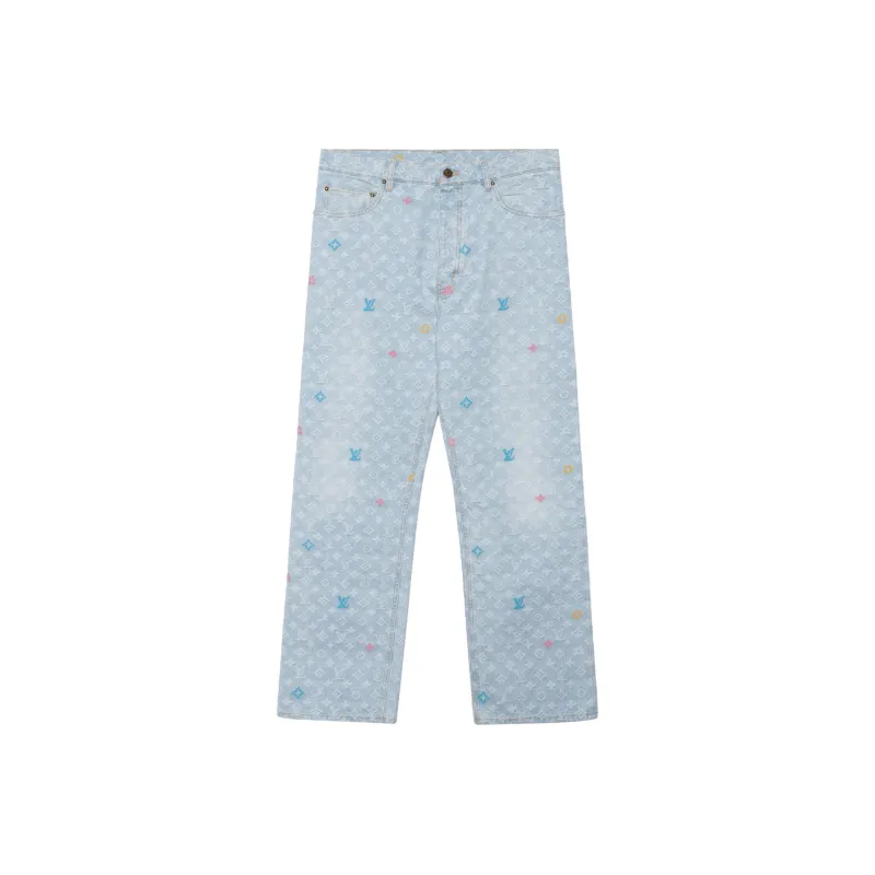 LOUIS VUITTON By Tyler The Creator Monogram Denim Pants-0