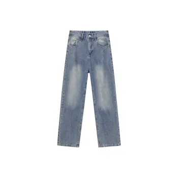 ALI THE FOX Jeans Unisex Black Gray Color
