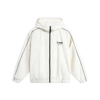 LiNing Ruffle Sports Fashion Collection Trench Coat Unisex Ecru
