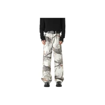 JIMI&JONS Jeans Unisex White Maple Leaf