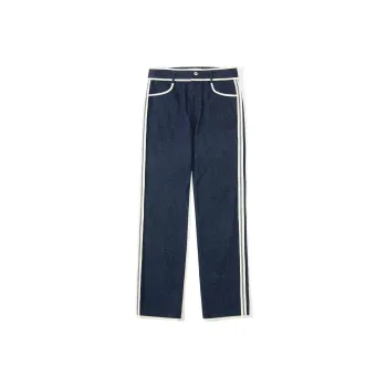 UNVESNO Straight Jeans Unisex Dark Blue