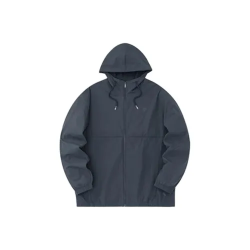 Anta Basketball Collection Trench Coat Men's Shrimp Gray