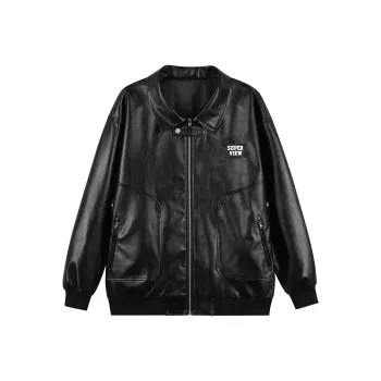 S.view Leather Jacket Unisex Black
