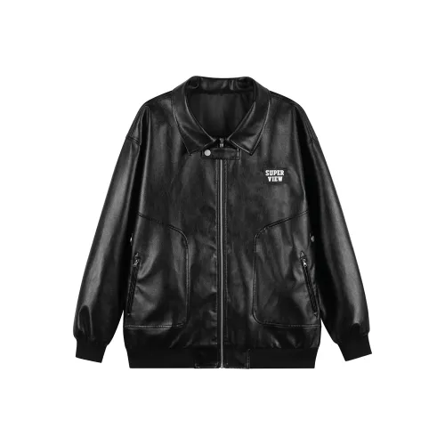 S.Originals Leather Black jacket Unisex Black